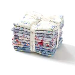 Tilda Fat Eight Bundle Colore Azzurro Blu, 10 fe 25 x 55 cm Colore Azzurro Blu Tilda Fabrics - 1