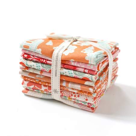 Tilda Fat Eight Bundle Colore Arancione, 10 fe 25 x 55 cm Colore Arancione