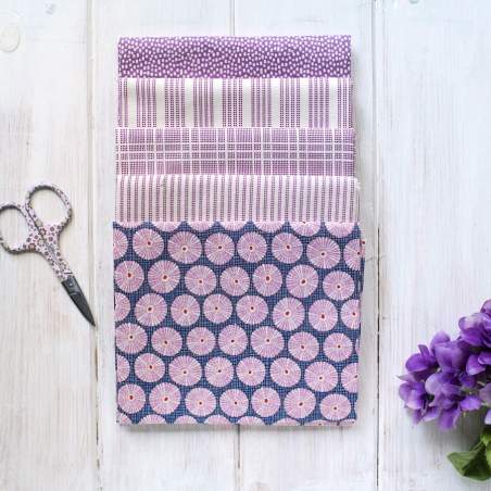 Tilda, Bundle 5 Fat Quarter Viola e Blu 50 x 55 cm Tilda Fabrics - 1