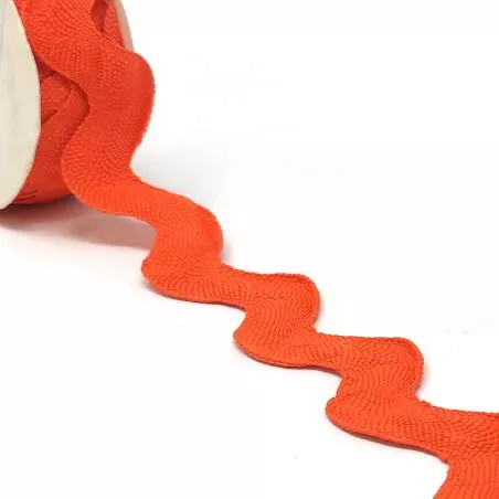 Simplicity, Nastro Ric Rac Arancione - Altezza 31.8 mm Lunghezza 1,8 mt