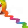 Simplicity, Nastro Ric Rac Arcobaleno - Altezza 31.75 mm Lunghezza 1,8 mt