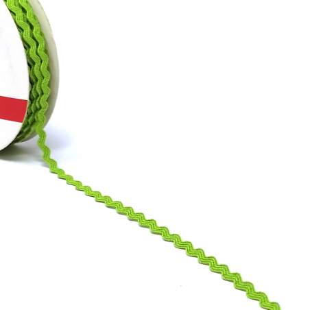 Simplicity, Nastro Ric Rac Verde - Altezza 6,35 mm Lunghezza 3,6 mt