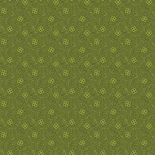 EQP Pieces of Time Bellevue – Juniper Green, Tessuto verde con piccoli disegni tono su tono Ellie's Quiltplace Textiles - 1
