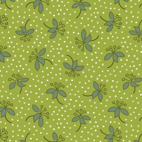 EQP Pieces of Time Glorytree - Apple Green, Tessuto verde con fiori Ellie's Quiltplace Textiles - 1