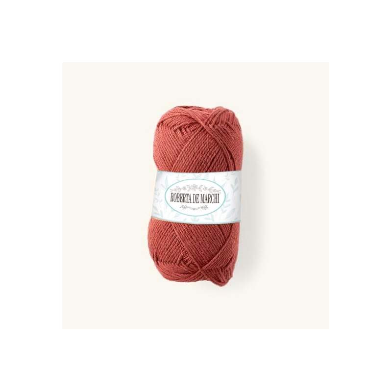 Gomitolo 100% Cotone OEKO-TEX - 50 gr / 160 m - Ruggine