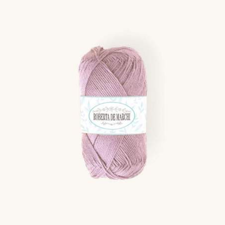 Gomitolo 100% Cotone OEKO-TEX - 50 gr / 160 m - Lilla Pastello