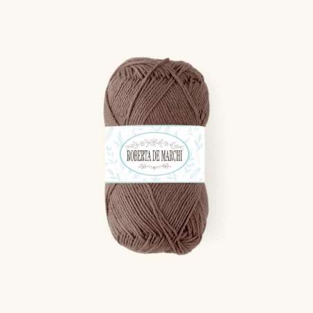 Gomitolo 100% Cotone OEKO-TEX - 50 gr / 160 m - Cioccolato Roberta De Marchi - 1