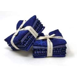 Pacchettino di Tessuti Blu, 6 da 25 x 27 cm