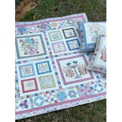 Blume & Grow Quilt & Cushion Pattern - Cartamodello Quilt e Cuscino The BirdHouse - 1