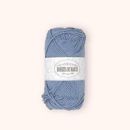 Gomitolo 100% Cotone OEKO-TEX - 50 gr / 75 m - Latte Blu