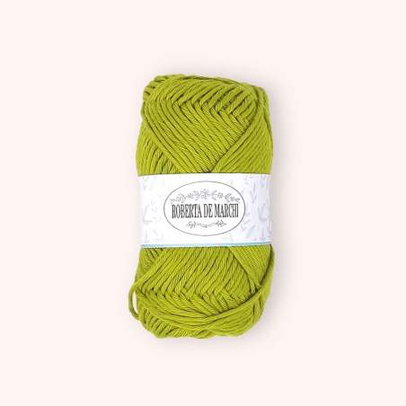 Gomitolo 100% Cotone OEKO-TEX - 50 gr / 160 m - Verde Acido