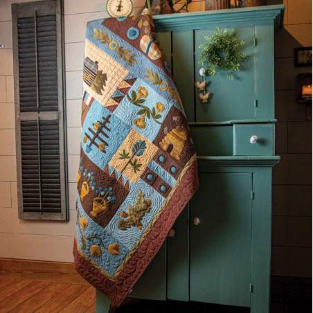 A Simple Life dalla rivista Primitive Quilts - Kit di Tessuti