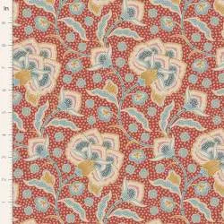 Tilda Hometown Eden Rust, Tessuto Arancione Ruggine con Grandi Fiori Tilda Fabrics - 1