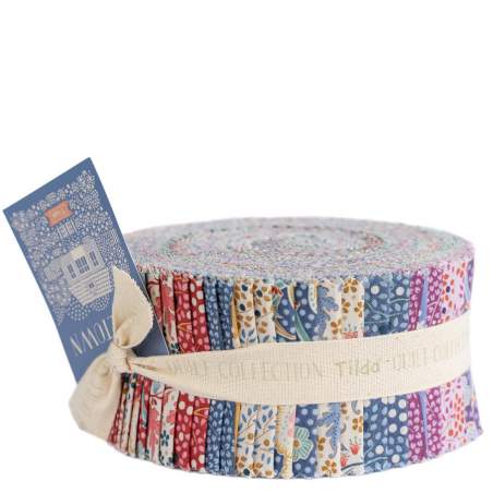 Tilda Hometown Fabric Roll Bundle, 40 strisce 6.35 x 110 cm - 2 per fantasia