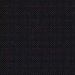 Handworks, Tessuto Fondo Nero con Piccoli Pois Bianchi
