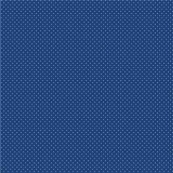 Handworks, Tessuto Fondo Blu con Piccoli Pois Bianchi Sojitz Fashion - 1