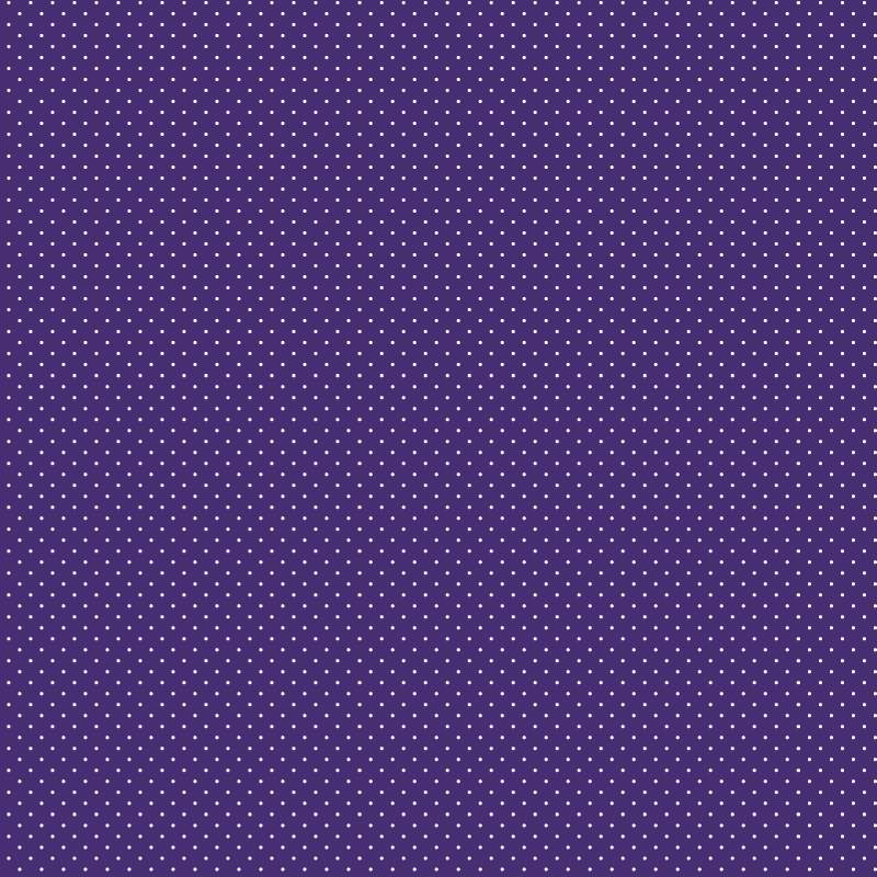 Handworks, Tessuto Fondo Viola con Piccoli Pois Bianchi Sojitz Fashion - 1 Handworks, Tessuto Fondo Viola con Piccoli Pois Bianchi Sojitz Fashion - 1