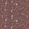 Market Garden by Anni Downs, Tessuto Marrone con Fiorellini e piccoli insetti