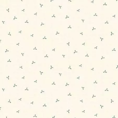 Market Garden by Anni Downs, Tessuto Crema con fiorellini verdi Henry Glass - 1