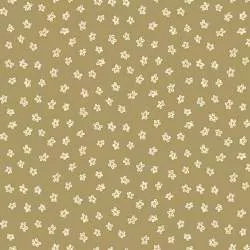 Market Garden by Anni Downs, Tessuto Giallo caldo con fiorellini