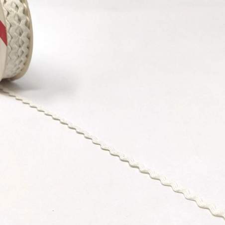 Simplicity, Nastro Ric Rac Bianco - Altezza 6,35 mm Lunghezza 3,6 mt