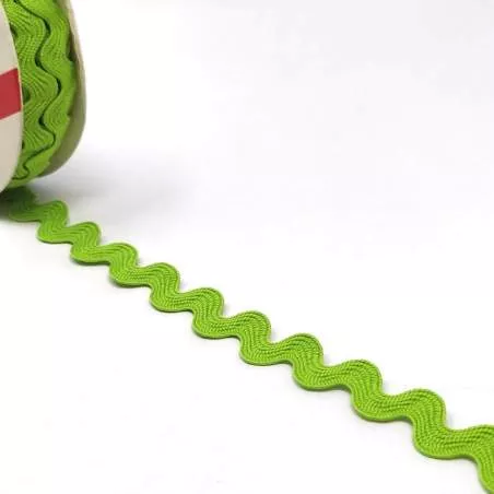 Simplicity, Nastro Ric Rac Verde - Altezza 12,7 mm Lunghezza 2,7 mt