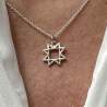 Pendente Norther Star in Argento 925 Rodiato Oro Bianco
