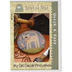 Hatched and Patched - My Cat Claude Pincushion - Cartamodello, Anni Downs Hatched and Patched - 1