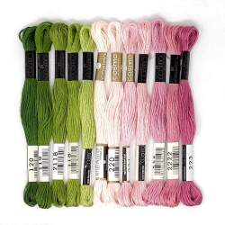 Kit Noemi - 12 Filati da Ricamo Cosmo