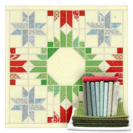Trapunta Good Tidings - Kit di Tessuti