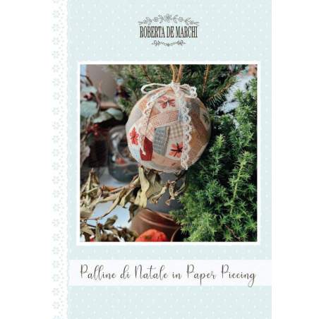 Cartamodello Stampato Palline di Natale in Paper Piecing
