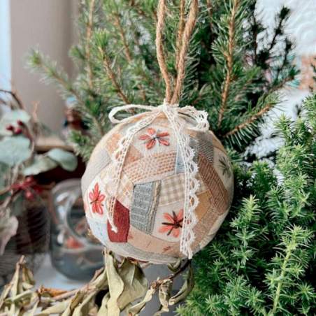 Cartamodello PDF Palline di Natale in Paper Piecing