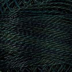 Valdani, Filato da Ricamo Pearl Cotton 12 Colorfast,  Variegated O536 - Dark Spruce - black greens, blue black Valdani Inc. - 1
