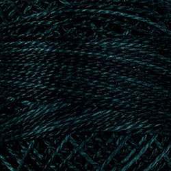 Valdani, Filato da Ricamo Pearl Cotton 12 Colorfast,  Variegated O572 - Blue Blackbird - blue-tealish black Valdani Inc. - 1