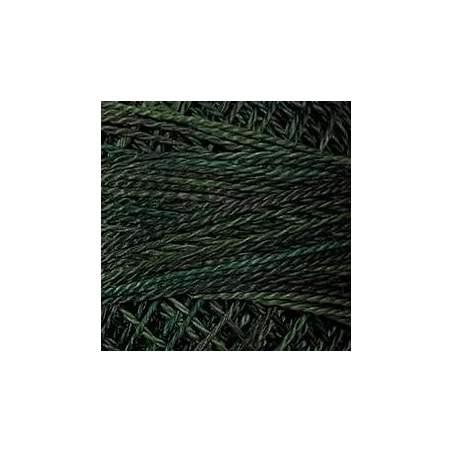 Valdani, Filato da Ricamo Pearl Cotton 12 Colorfast, Variegated O539 - Evergreens - rich greens