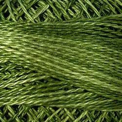 Valdani, Filato da Ricamo Pearl Cotton 12 Colorfast, Variegated O560 - Morning Grass - fresh grass greens Valdani Inc. - 1