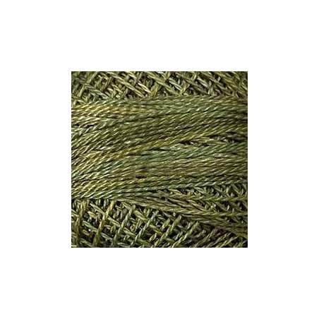 Valdani, Filato da Ricamo Pearl Cotton 8 Colorfast,  Variegated P2- 8 - Olive Green - Vintage Hues Sampler for J. Paton