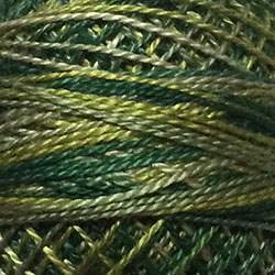 Valdani, Filato da Ricamo Pearl Cotton 12 Colorfast,  Variegated M19 - Olives - shades of olive greens Valdani Inc. - 1