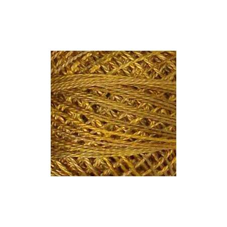 Valdani, Filato da Ricamo Pearl Cotton 8 Colorfast,  Variegated P5- 8 - Tarnished Gold -Vintage Hues for J.Paton Valdani Inc. - 