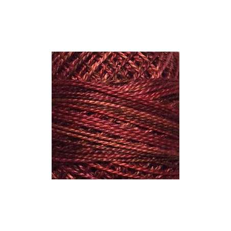 Valdani, Filato da Ricamo Pearl Cotton 12 Colorfast, Variegated P1 - Old Brick - Vintage Hues Sampler for J. Paton