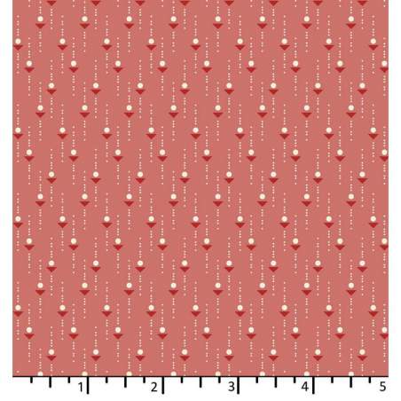 EQP Forward to the Past - Catch & Release - Blush, tessuto fondo rosa antico e piccoli disegni geometrici EQP Textiles - Ellie's