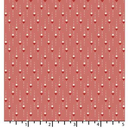 EQP Forward to the Past - Catch & Release - Blush, tessuto fondo rosa antico e piccoli disegni geometrici