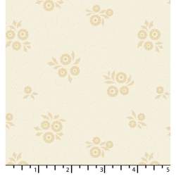 copy of EQP New Vintage Sweetheart Glacier Blue, Tessuto verde menta con rametti e cuori EQP Textiles - Ellie's Quiltplace - 1