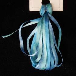 Nastro di Seta sfumato, Montano Ocean - Silk Ribbon, Treenway Silks
