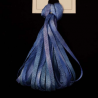 Nastro di Seta sfumato, Montano Glacier Lake - Silk Ribbon, Treenway Silks