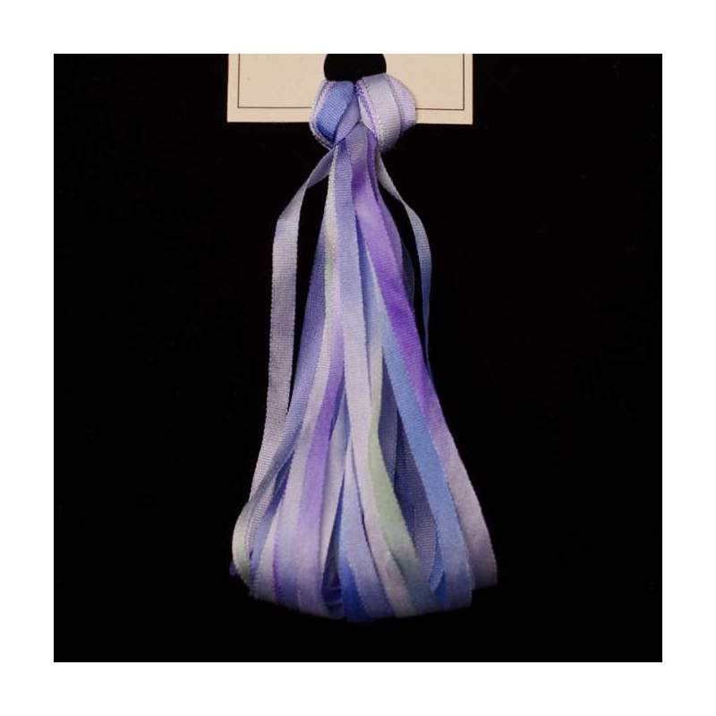 Nastro di Seta sfumato, Montano Abalone - Silk Ribbon, Treenway Silks