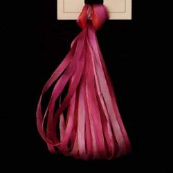 Nastro di Seta sfumato, Montano Pink Peony - Silk Ribbon, Treenway Silks