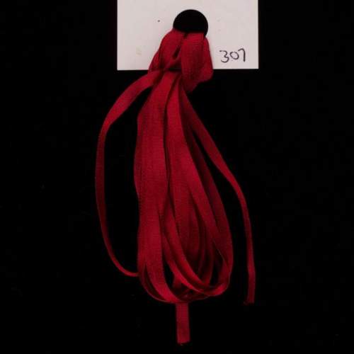 Nastro di Seta Tinta Unita, 307 Jens Red - Silk Ribbon, Treenway Silks