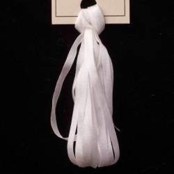 Nastro di Seta Tinta Unita, 0 Natural White - Silk Ribbon, Treenway Silks