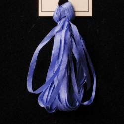 Nastro di Seta Tinta Unita, 955 French Blue - Silk Ribbon, Treenway Silks